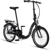 Pacto Seven Vouwfiets Zwart Shimano Nexus 3v Lage Instap Plooifiets Aluminium