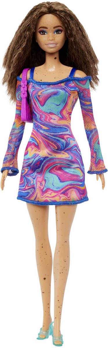 Barbie Fashionistas - Hippie jurk - Barbiepop - Modepop