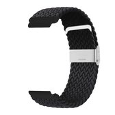 Bracelet de montre - Nylon Tressé Elastique - 22mm - Zwart