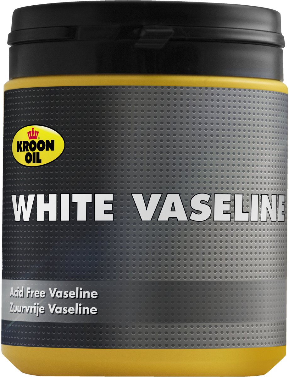 Kroon-Oil Witte Vaseline - Hoogwaardig Petrolatum - 600g - Sneeuwwit