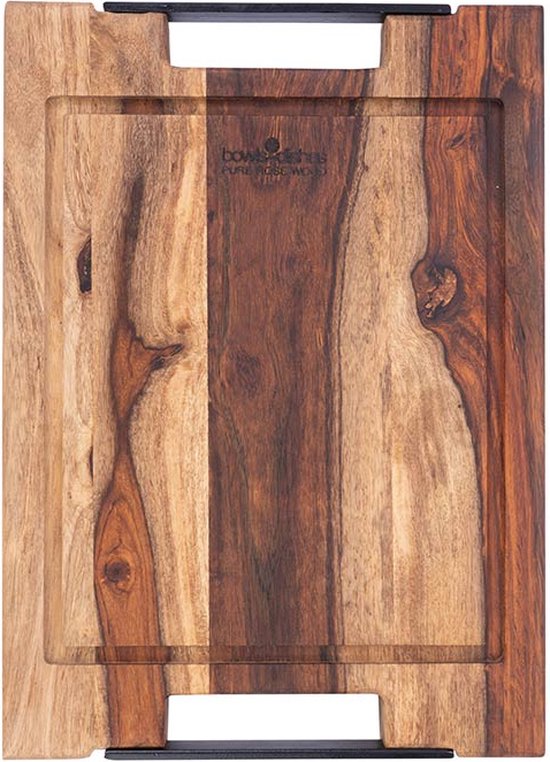 Bowls and Dishes Pure Rose Wood Duurzame Steakplank met sapgoot en