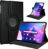 Lenovo Tab M10 Plus 3rd Gen 2022 hoes Draaibare Book Multi stand Case Cover Zwart