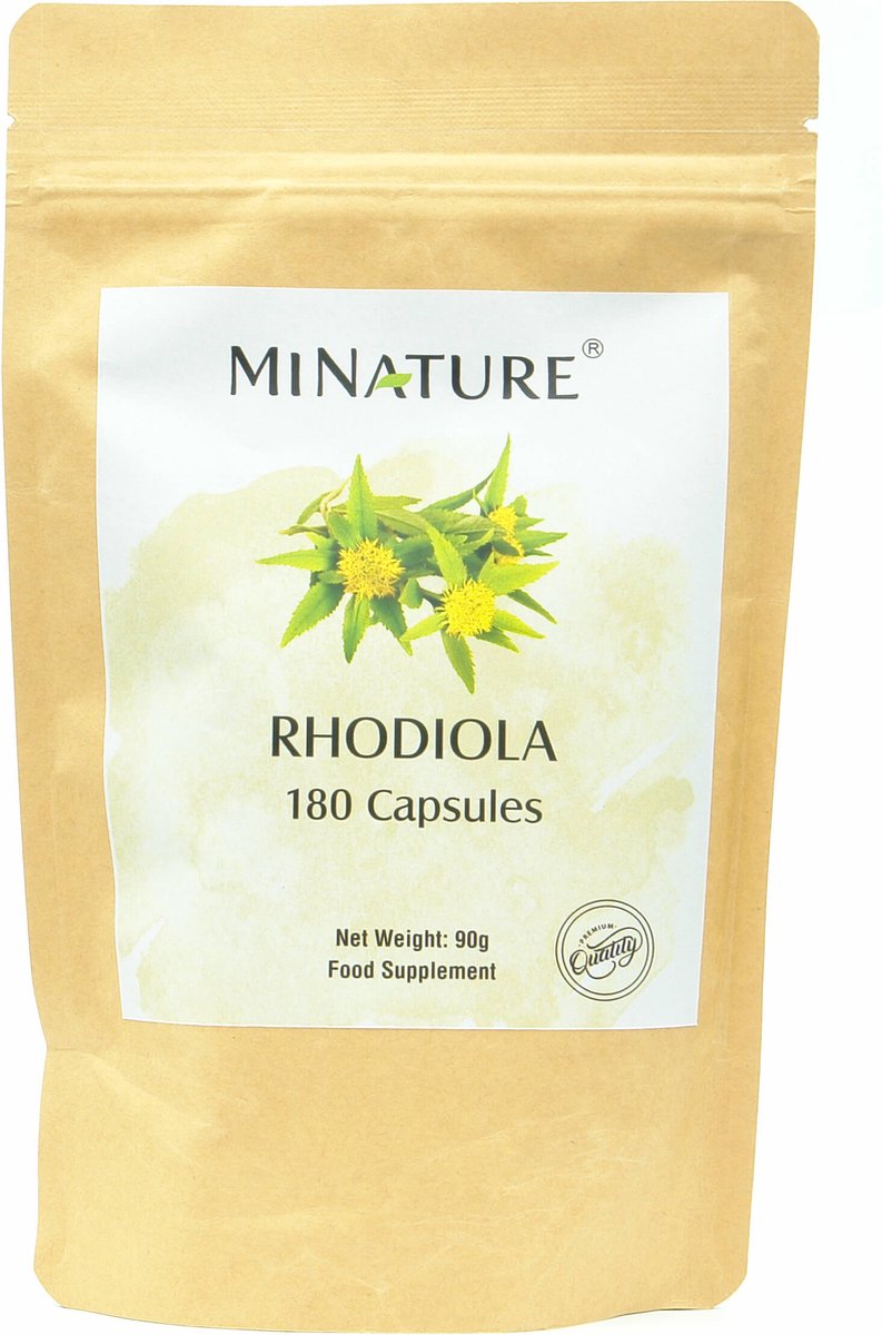 Goedkoopste Rhodiola Capsules 180 stuks - 450mg Poeder van Rhodiola Rosea per Vega Capsule - Rozewortel