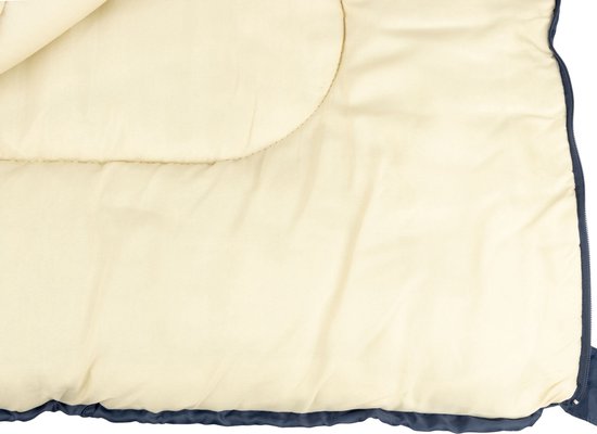 Abbey Camp Slaapzak 3 seizoenen - Dekenmodel - Donkerblauw - 210 x 85 cm - Koppelbaar en Extra Ruim
