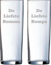 Longdrinkglas gegraveerd - 31cl - De Liefste Bomma-De Liefste Bompa
