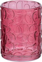 Wenko Gobelet à brosse à dents – Vetro Rose rond – Glas au Design élégant, 7,5 x 10 cm