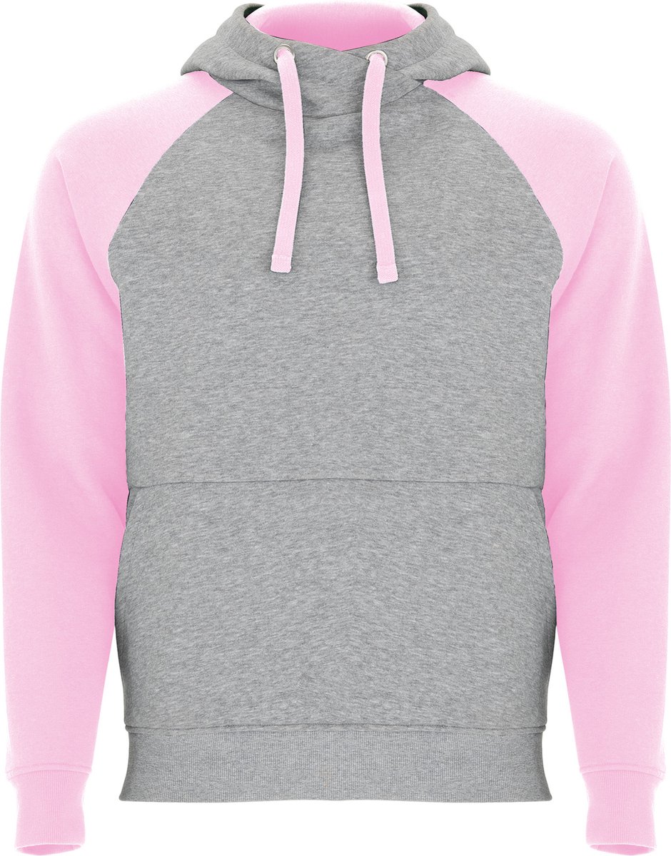 Roly Badet Hooded Sweatshirt RY1058 - Heather Grey 58/Light Pink 48 - XXL