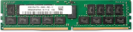 HP - DDR4 - 32 GB - DIMM 288-PIN - 2666 MHz / PC4-21300 - 1.2 V - geregistreerd - ECC - voor Workstation Z4 G4 (ECC), Z6 G4 (ECC), Z8 G4 (ECC)