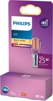Philips Mini kogellamp, 2,5 W, 25 W, E14, 250 lm, 15000 uur, Warm wit