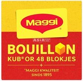 Maggi - Bouillon Blokjes - 4 x 192 gram - Vegetarische bouillon - 4 x 48 blokjes - Bevat ui, knoflook, selderij etc