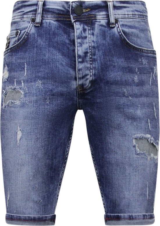 Exclusieve Korte Broek Heren Slim fit- 1054 - Blauw