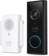 eufy Security, Zwart en wit,Draadloze videodeurbel (op batterij) met 2K HD