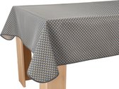 Nappe anti-tache Paon anthracite 240 x 150 cm - Accessoire de table décoratif - Décoration Salon - Bonne et Plus®