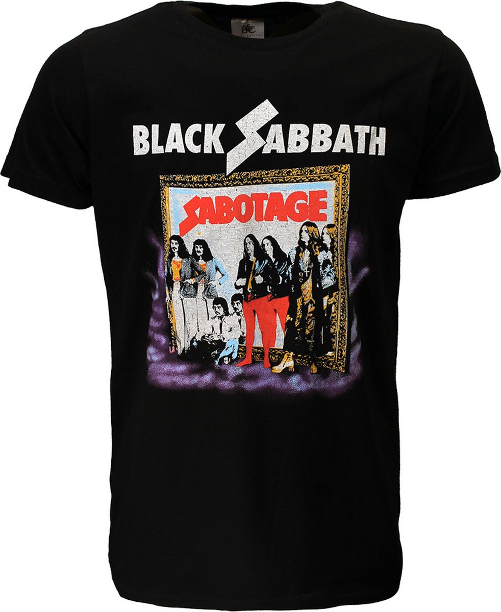 Black Sabbath Sabotage Vintage T-Shirt - Officiële Merchandise - S