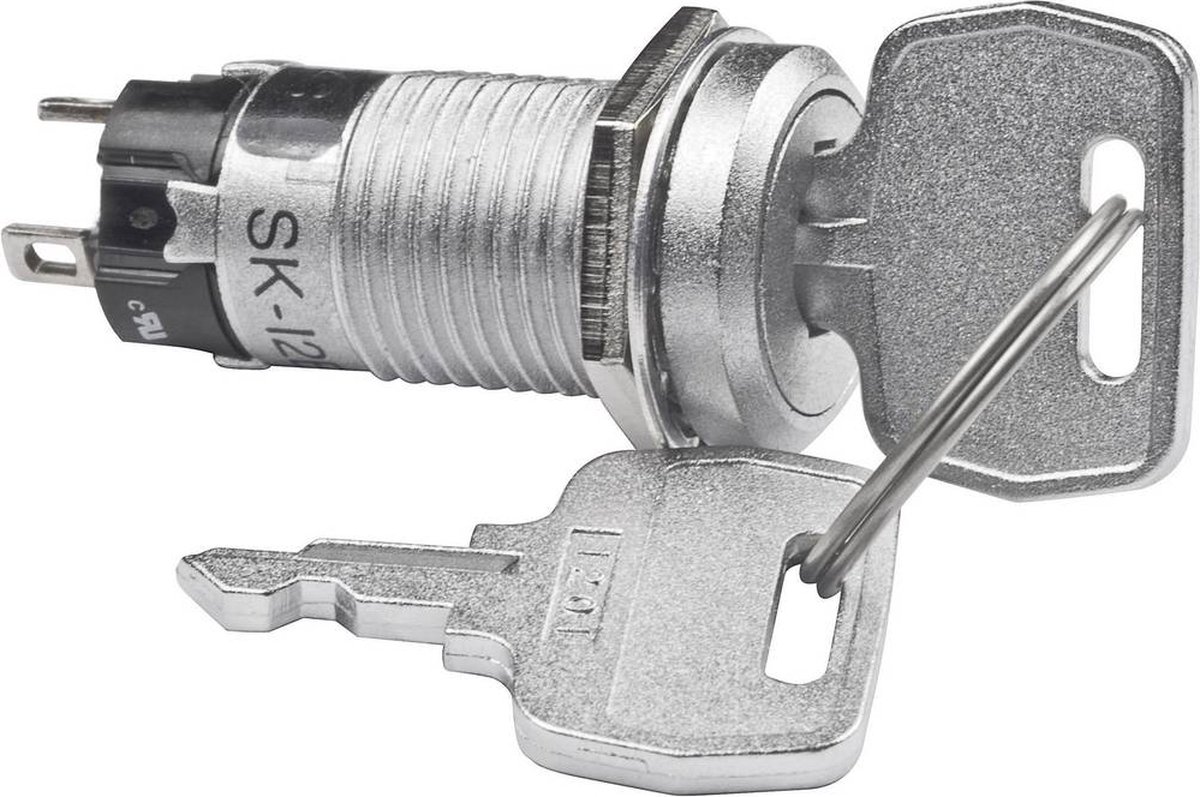 NKK Switches SK12AAW01 Sleutelschakelaar 250 V/AC 1 A 1x aan/aan 1 x 90 ° 1 stuk(s)