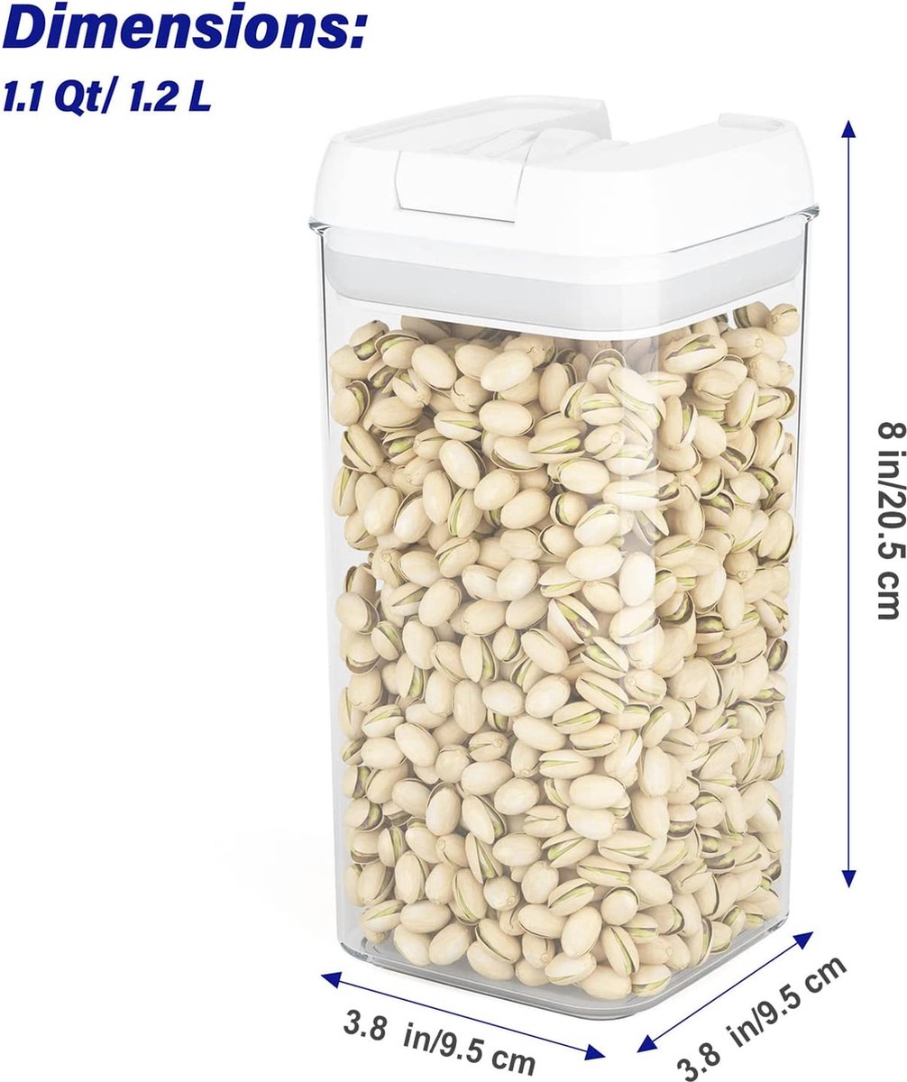 Set van 6 voorraadpotten met deksel