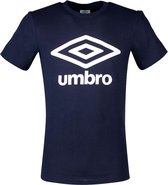 Umbro large logo tee navy wit UMTM0138, maat XL