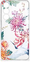 Coque pour Samsung Galaxy A54 5G Coque Téléphone Fleurs D'Oiseaux