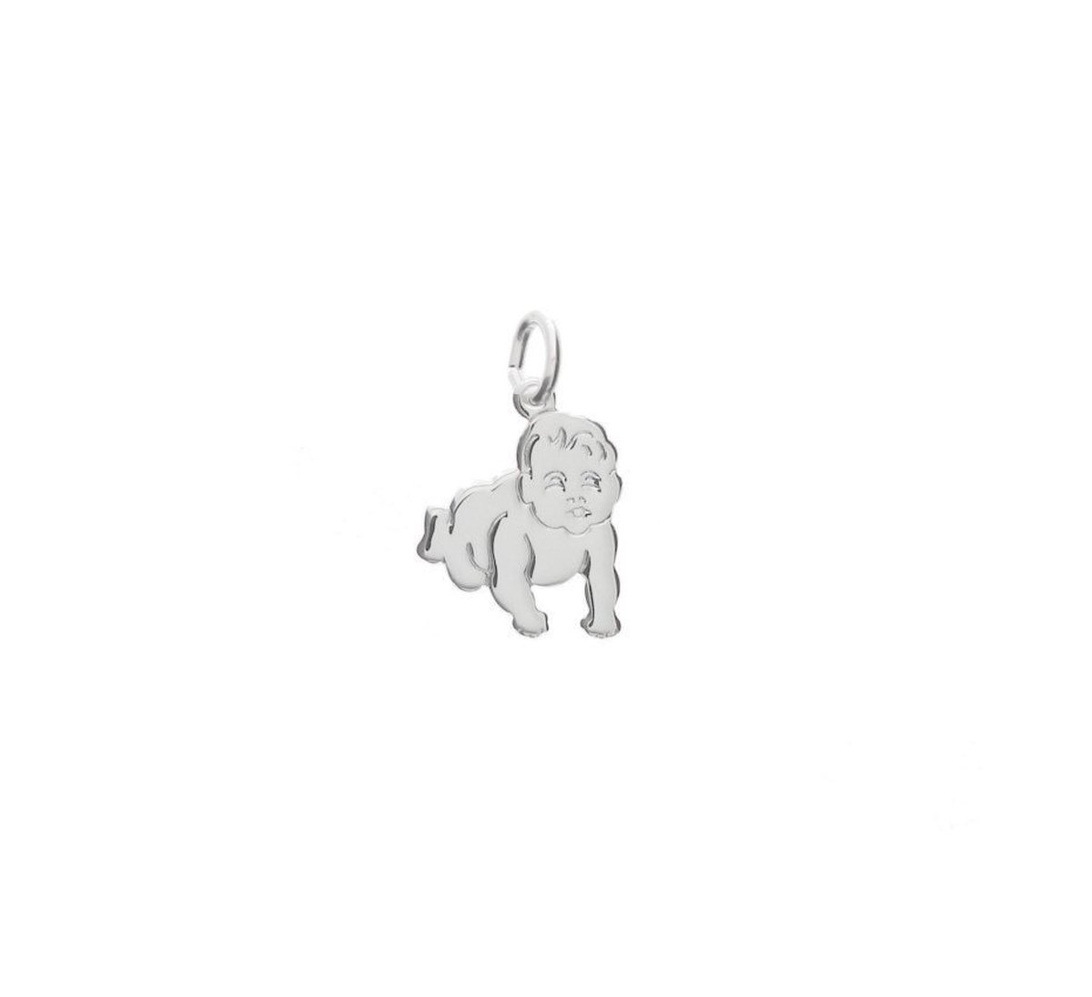 Zilver Gerhodineerde Hanger baby 1329912