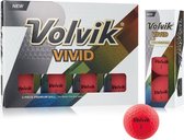Volvik VIVID matte roze golfballen 12 stuks