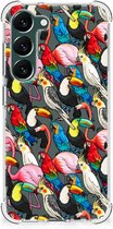 Anti-shock Hoesje met foto Geschikt voor Samsung Galaxy S23 Plus Telefoon Hoesje met doorzichtige rand Birds