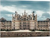 WallClassics - Acrylglas - Kasteel van Chambord - Frankrijk - 100x75 cm Foto op Acrylglas (Wanddecoratie op Acrylaat)