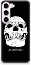 Silicone Case Geschikt voor Samsung Galaxy S23 Telefoonhoesje Skull Eyes