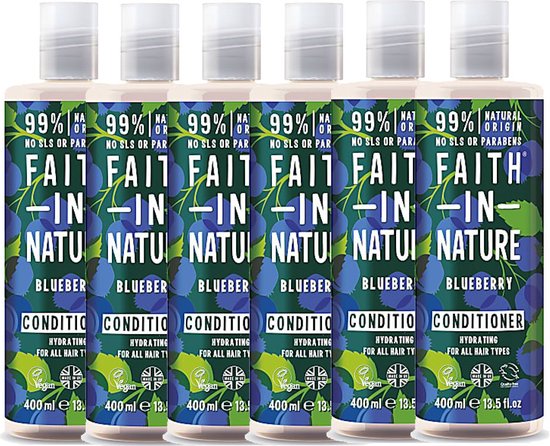 Faith in Nature - Conditioner Blueberry - 6 Pak - Voordeelverpakking