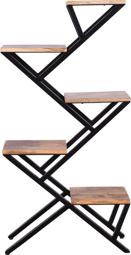 Mid-century smeedijzeren bloemen-/plantenmand op standaard