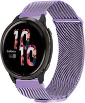 iMoshion Milanese Magnetic 22mm Strap - Convient pour Samsung Galaxy Watch 46mm / 3 (45mm) / Gear s3 - Polar Vantage M2 / Grit X - Garmin Vivoactive 4 / Venu 2 - Huawei Watch GT 3 (pro) / 2 - Amazfit GTR - Taille M - Violet