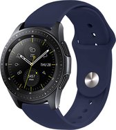 iMoshion Siliconen 20 mm - Convient pour Samsung Galaxy Watch 5 / Pro / 4 / 3 / Active 2 - Garmin Approach / Forerunner / Venu 2 Plus / SQ / Vivomove - Polar Ignite / Unite - Huawei - Bleu foncé
