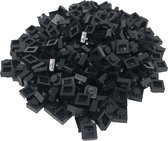 400 Bouwstenen 1x1 plate | Zwart | Compatibel met Lego Classic | Keuze uit vele kleuren | SmallBricks