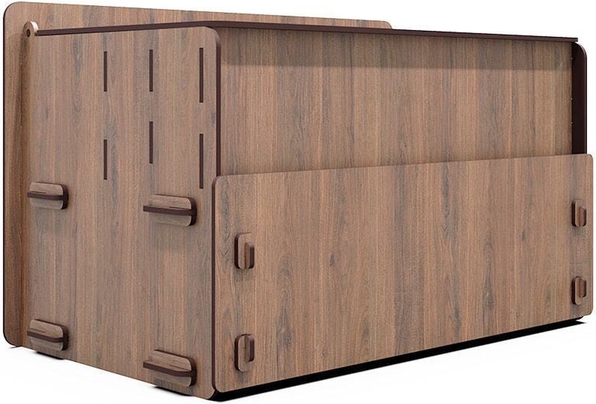 KUK Design - Houten Juwelendoos met 10 Ogen - Sieraden - walnoot — cadeau in Sieraden - foto 4