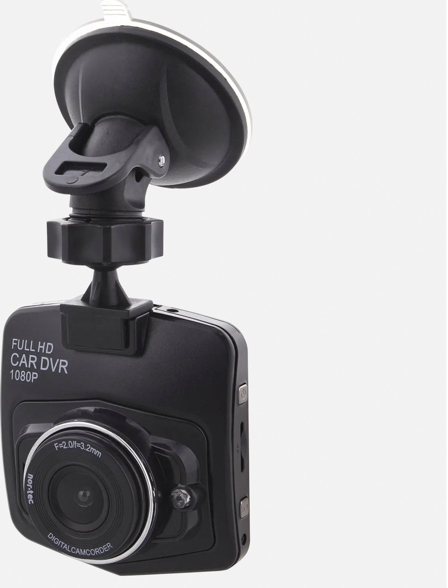 Nor-Tec - dual dashcam -Met Achteruitrijcamera - Full HD - met geluid - lcd-scherm - Met parkeermodus en nachtzichtfunctie - voor autos - camera - infrarood-nachtzichtfunctie