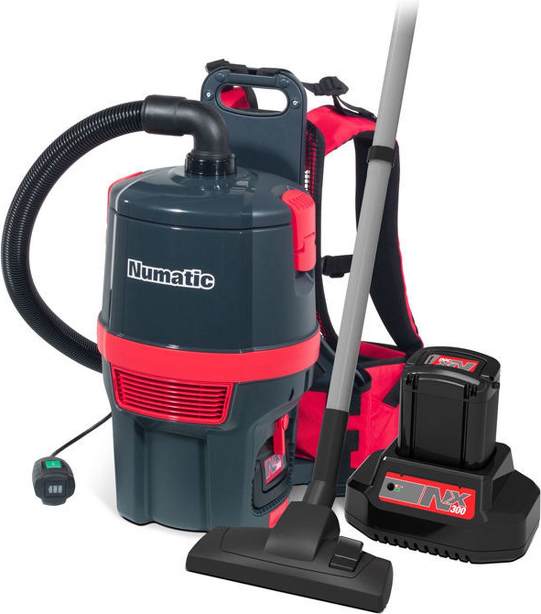 Numatic Draadloze Rugstofzuiger RSB150-NX inclusief accu en lader
