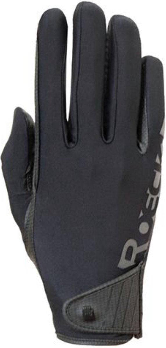 Handschoenen Muenster Black - 6 | Paardrij handschoenen