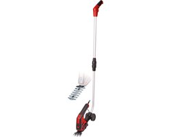 Einhell Accu Gras-/Heggenschaar GC-CG 3,6/70 Li - 3,6 V/Li-ion - 2.0 Ah accu - Knipbreedte grasschaar: 7 cm - Snoeibreedte heggenschaar: 11 cm - Telescopische geleidesteel - Incl. lader