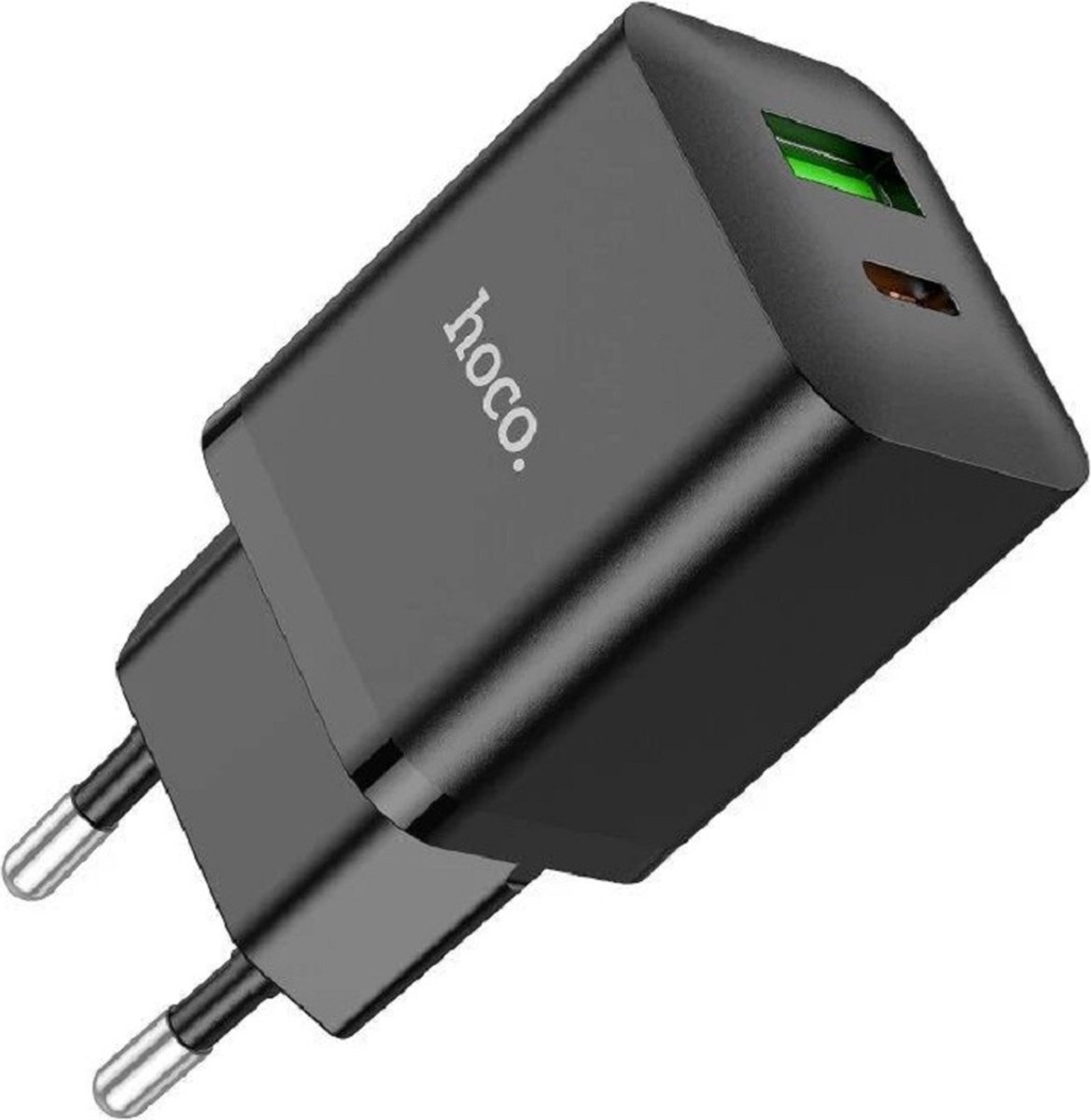 Hoco N28B Smartphone oplader - Snellader USB + USB-C - QuickCharge 3.0 - PD20W