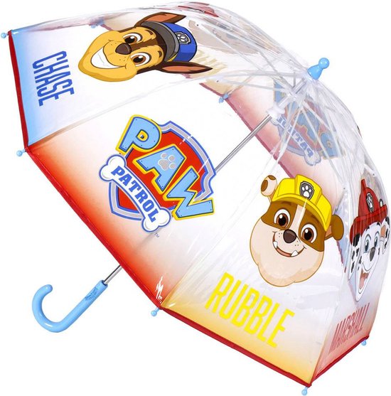 Paw Patrol kinderparaplu - transparant - D71 cm