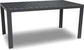 SenS-Line | Table de jardin Jerry | 160 cm x 90 cm | Plastique | Aluminium | Gris