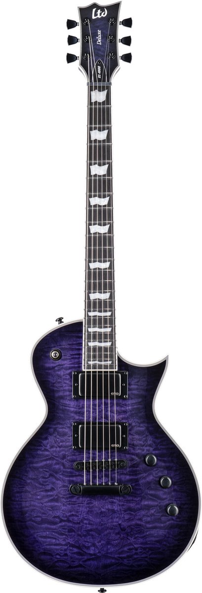 ESP LTD EC-1000 See Thru Purple Sunburst - Single-cut elektrische gitaar
