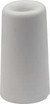 Deurbuffer / deurstopper - wit - rubber - 75 x 40 mm - deurstop