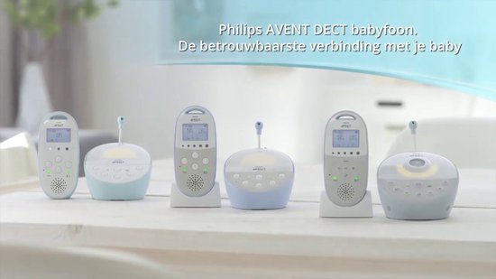 Philips AVENT Audio Monitors SCD560/01 babyphone Babyphone DECT Bleu, Blanc  | bol