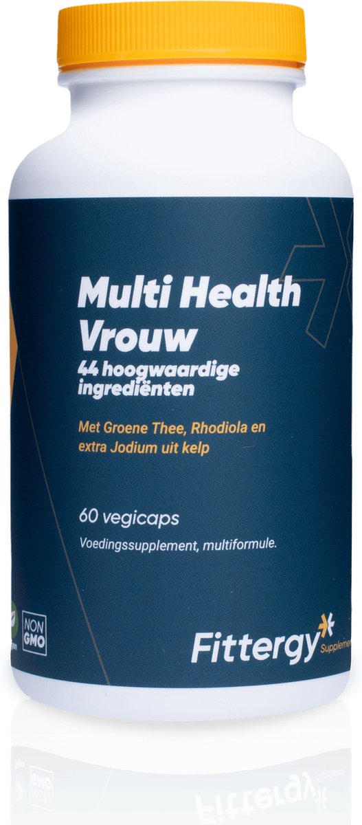 Fittergy Supplements - Multi Health Vrouw - 60 vegicaps - Multi vitaminen mineralen - vegan - voedingssupplement