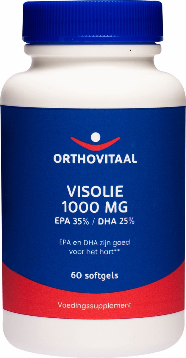 Goedkoopste Orthovitaal - Visolie 1000 mg EPA 35 /DHA 25 - 60 softgels - Vetzuren - voedingssupplement