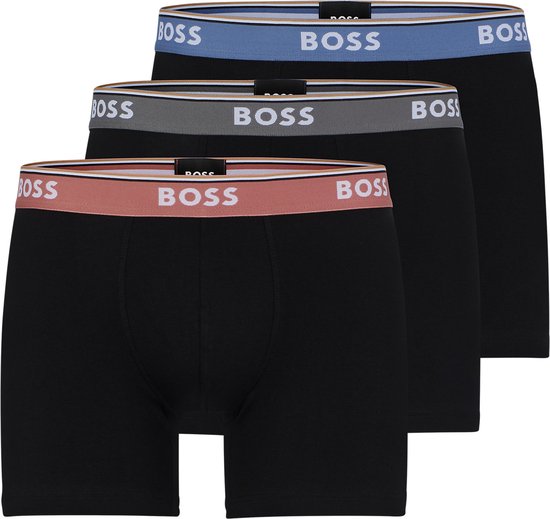 thumbnail image 2 of Hugo Boss Men's Black Boxer Briefs – 5-Pair Pack, Cotton Stretch, Made In India 2 of 3