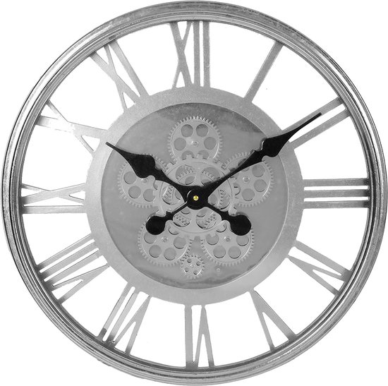 Gear klok White gold Roman 80 cm - Klokken Gear klok White gold Roman 80 cm - Klokken