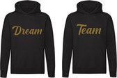 Dream & Team Prachtige Hoodie's | Dreamteam | Vriend | Vriendin | Maat | Collega | Kind | Dames | Heren | Kinder | Trui | Capuchon