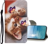 Étui BookCover pour Samsung Galaxy A23 Cher Chaton - Papillon