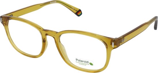 Lunettes De Vue Polaroid PLD D453 52/19/145 Monture Jaune Homme - Neuf Avec Étiquette, Monture 52mm